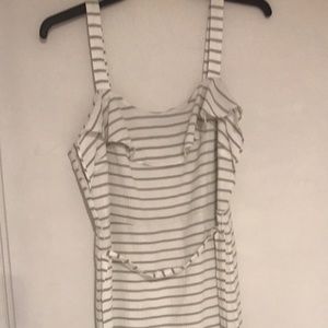 Black& white striped dress